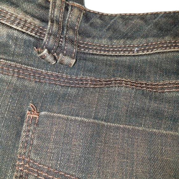 $5 SALE * size 8 TRIBAL Stretch Extensible "Java" wash Embroidered jeans - Picture 15 of 16